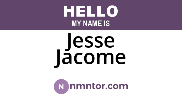 Jesse Jacome