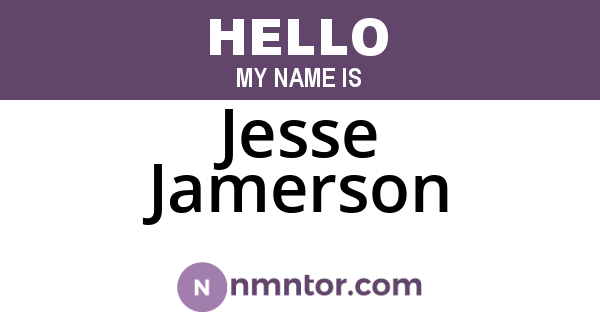 Jesse Jamerson
