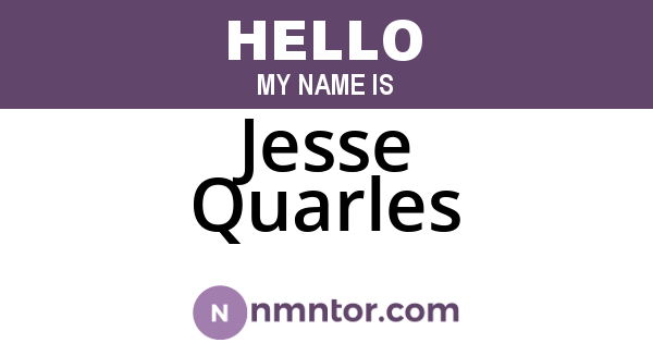 Jesse Quarles