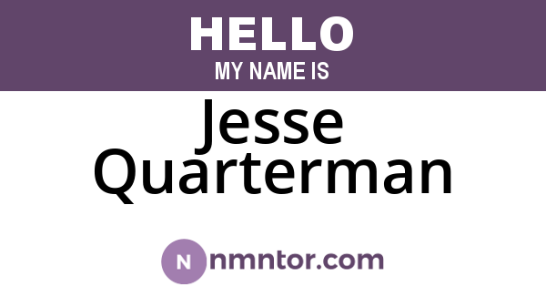 Jesse Quarterman