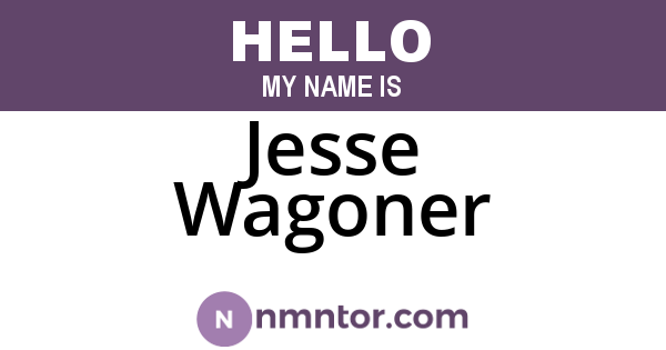 Jesse Wagoner