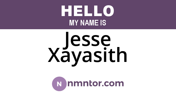 Jesse Xayasith