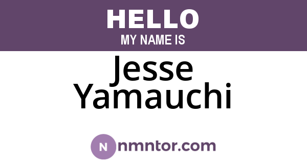 Jesse Yamauchi