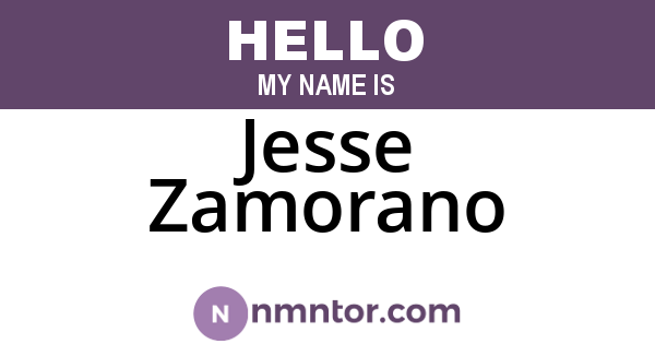 Jesse Zamorano