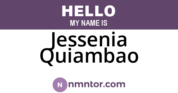 Jessenia Quiambao