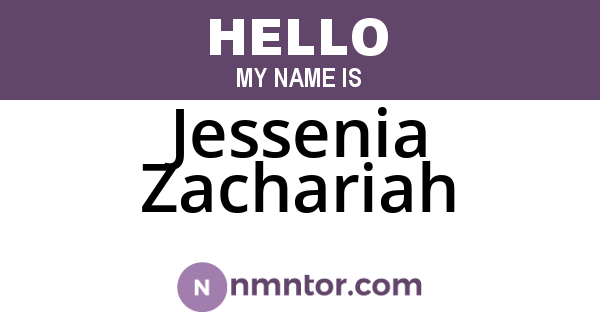Jessenia Zachariah