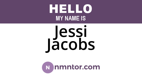 Jessi Jacobs
