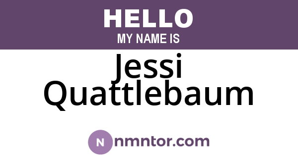 Jessi Quattlebaum