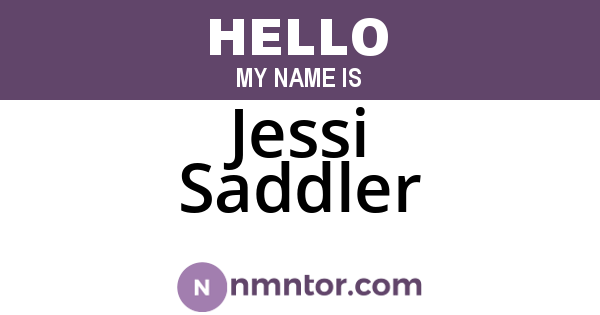 Jessi Saddler