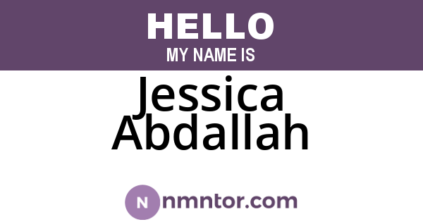 Jessica Abdallah
