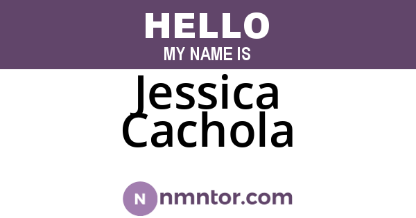 Jessica Cachola
