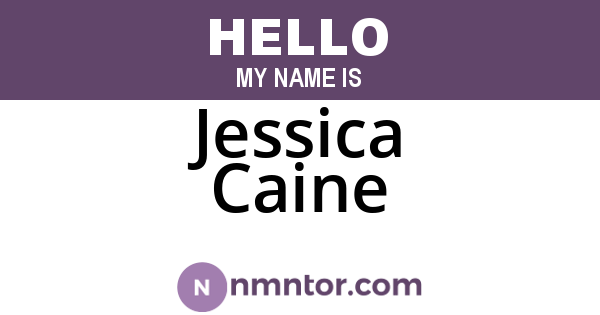 Jessica Caine