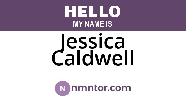 Jessica Caldwell