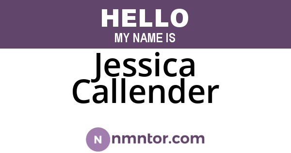 Jessica Callender