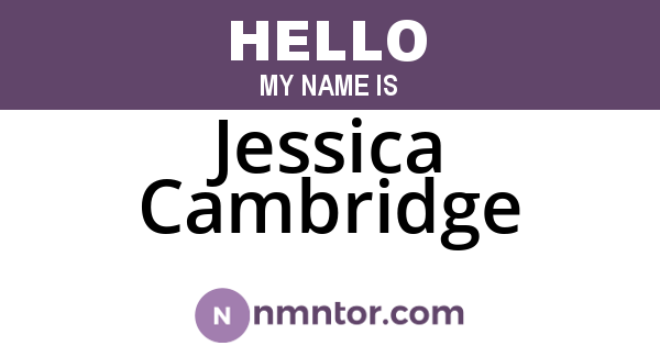 Jessica Cambridge