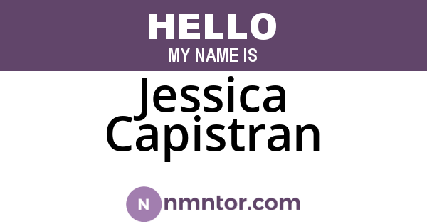 Jessica Capistran