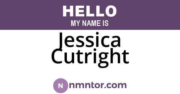 Jessica Cutright