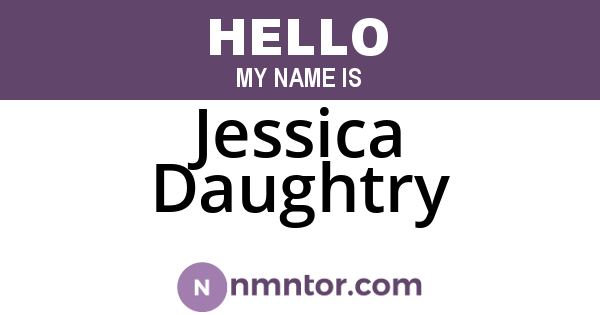 Jessica Daughtry