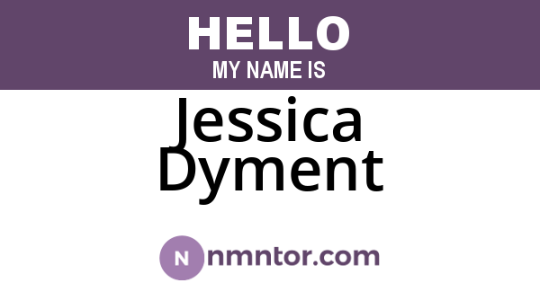 Jessica Dyment