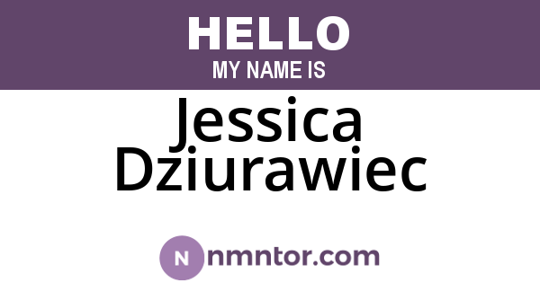 Jessica Dziurawiec