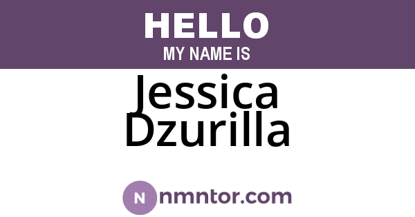 Jessica Dzurilla