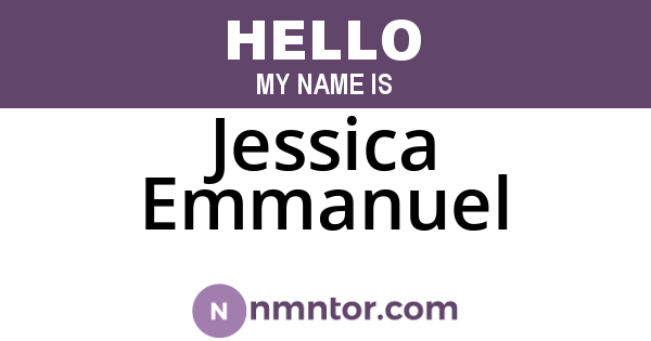 Jessica Emmanuel