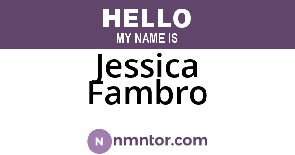 Jessica Fambro