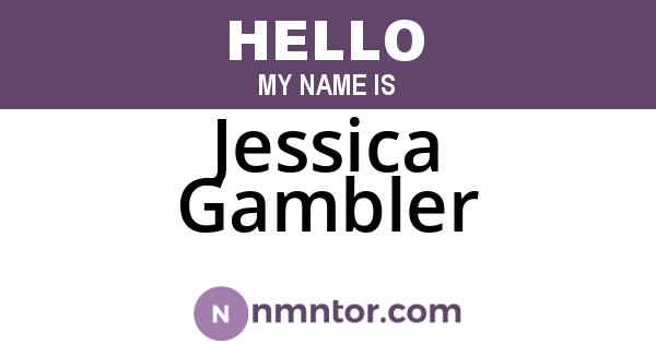 Jessica Gambler