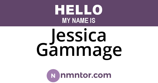 Jessica Gammage