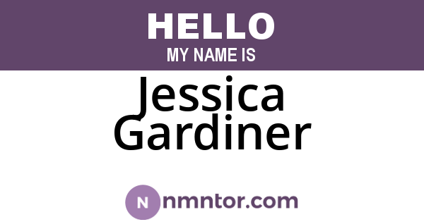 Jessica Gardiner