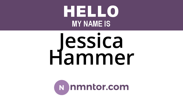 Jessica Hammer