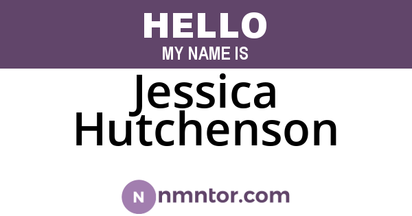 Jessica Hutchenson
