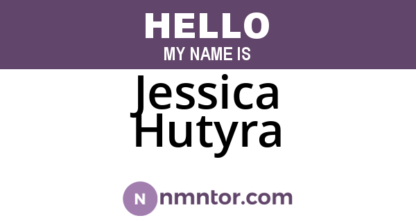 Jessica Hutyra