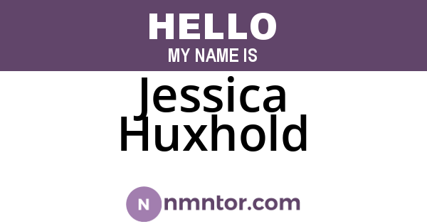 Jessica Huxhold