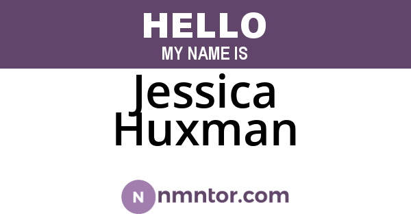Jessica Huxman