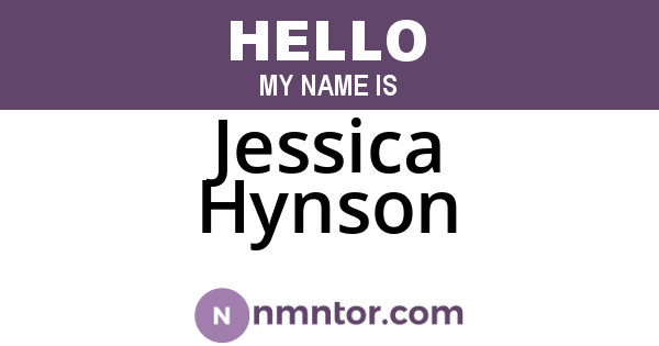 Jessica Hynson