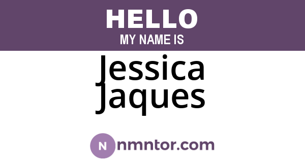 Jessica Jaques
