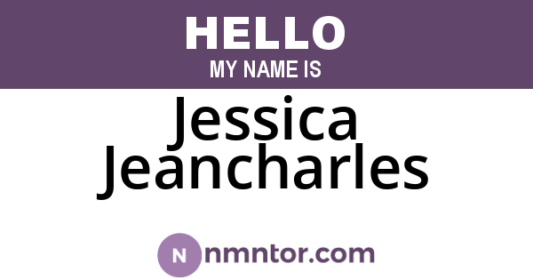 Jessica Jeancharles