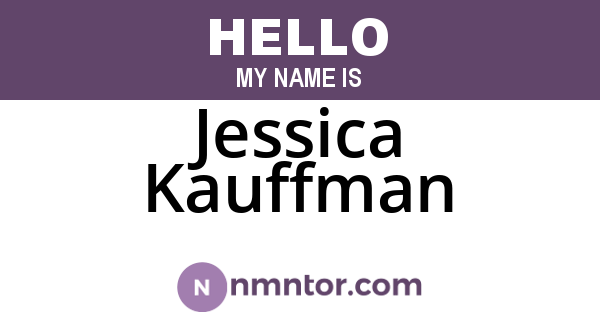 Jessica Kauffman