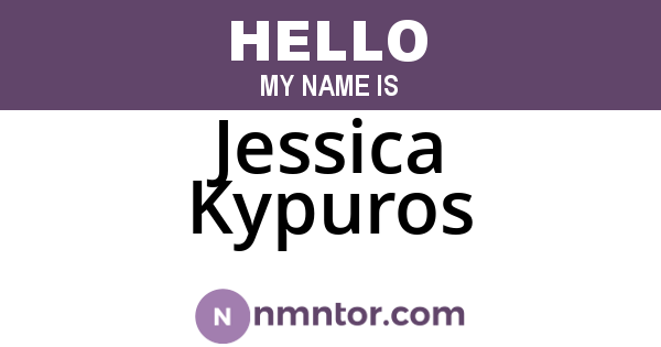 Jessica Kypuros