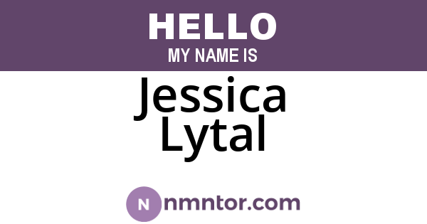 Jessica Lytal