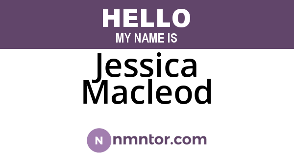 Jessica Macleod