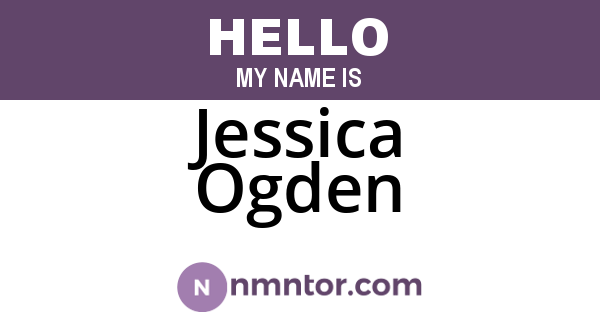Jessica Ogden