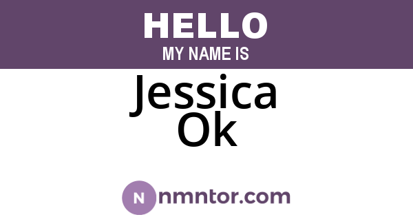 Jessica Ok