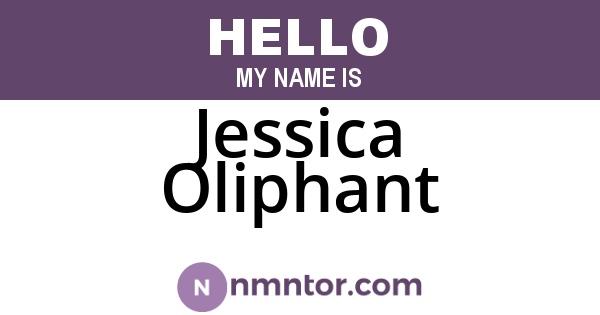 Jessica Oliphant