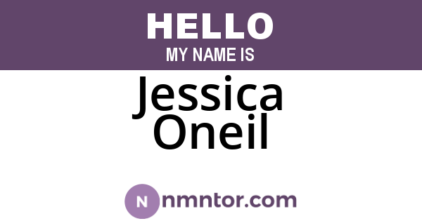 Jessica Oneil