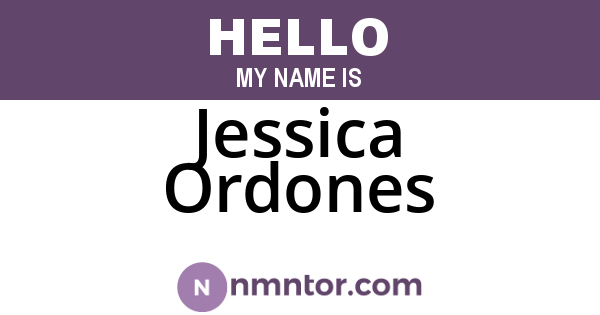 Jessica Ordones