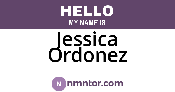 Jessica Ordonez