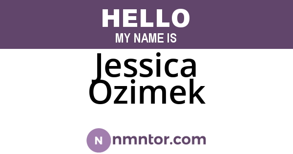Jessica Ozimek