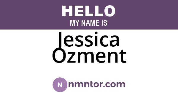 Jessica Ozment